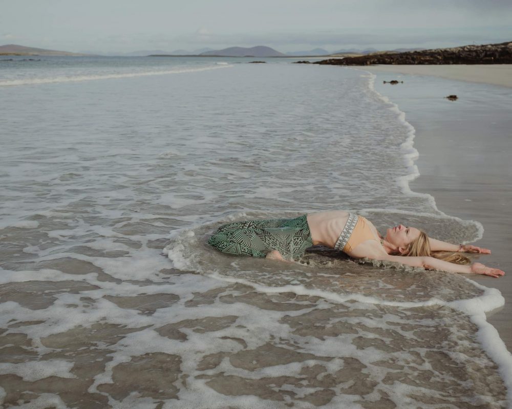 beach yoga with Judith